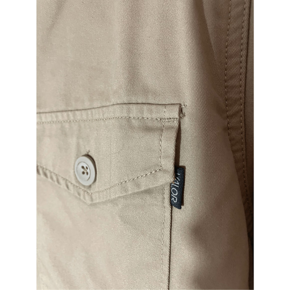 NWT Valor Men's Tan Trucker Front Plaid Lined Button Coat Shirt Jacket Menswear - Picture 2 of 7